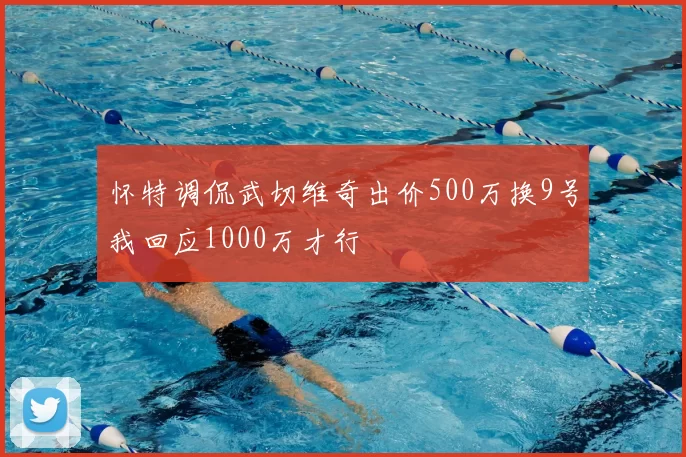 怀特调侃武切维奇出价500万换9号我回应1000万才行