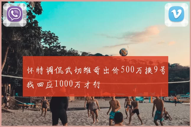怀特调侃武切维奇出价500万换9号我回应1000万才行