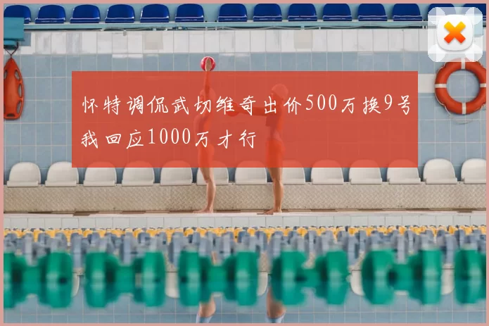 怀特调侃武切维奇出价500万换9号我回应1000万才行