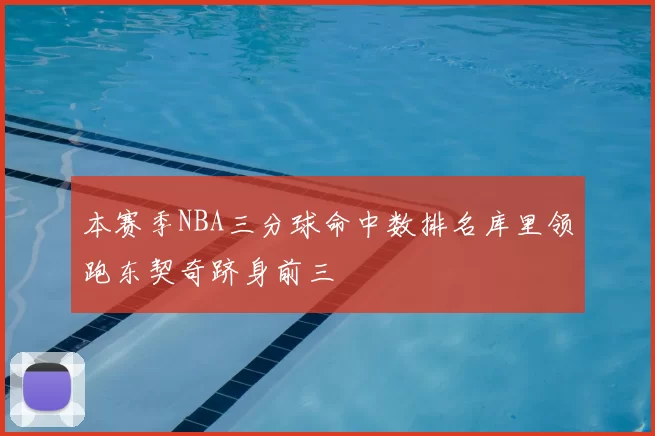 本赛季NBA三分球命中数排名库里领跑东契奇跻身前三