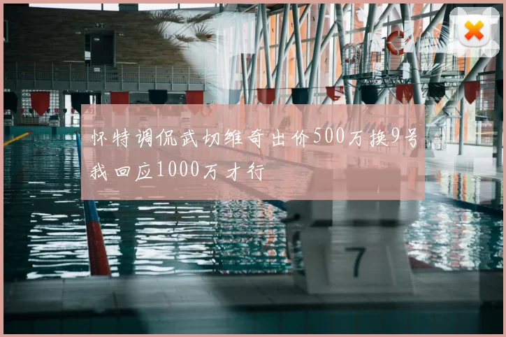 怀特调侃武切维奇出价500万换9号我回应1000万才行